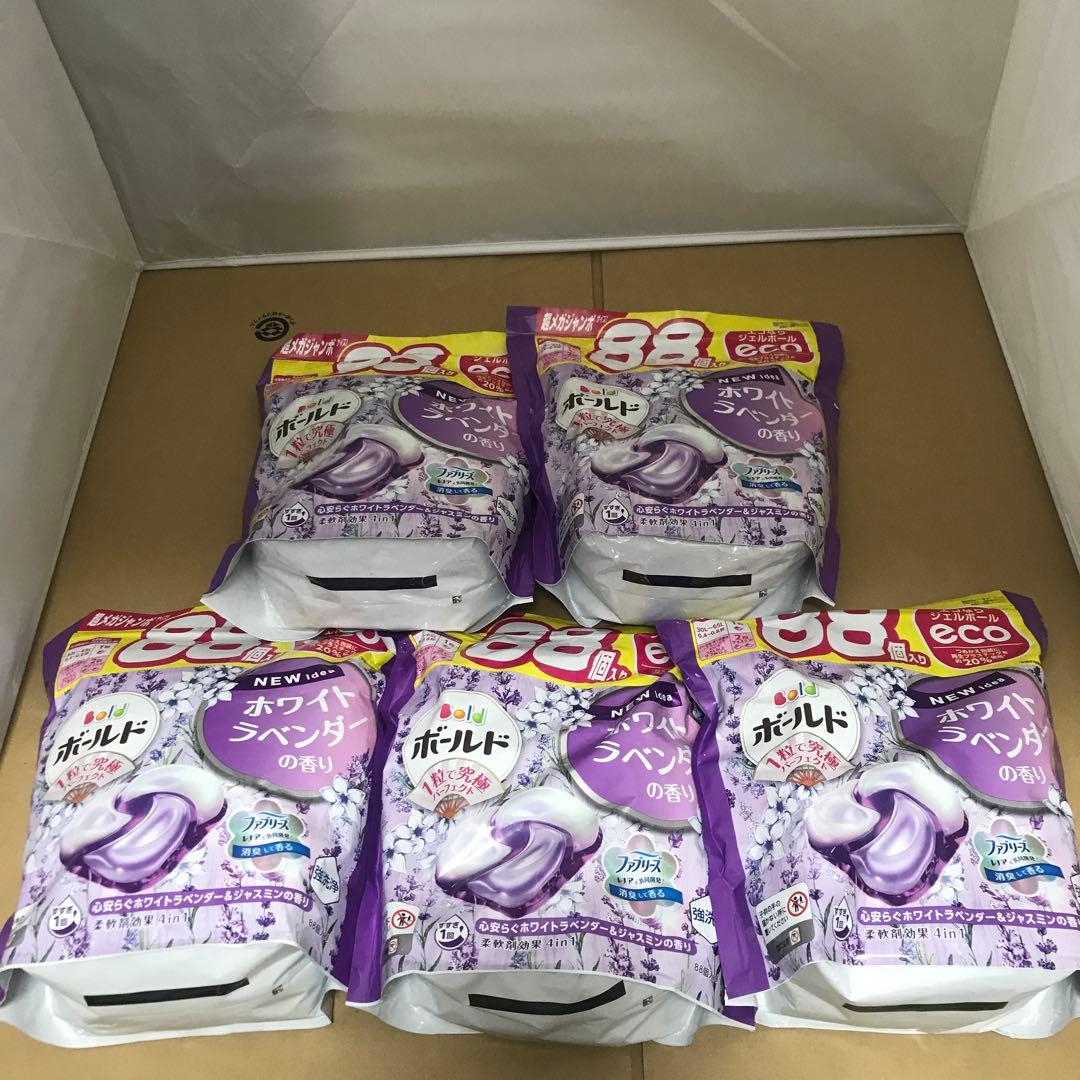 ボールド　ジェルボール　心安らぐホワイラベンダー&ジャスミンの香り　88個　5袋 Amazon.co.jp: P&G ボールドジェルボール 4D 心安らぐホワイト
