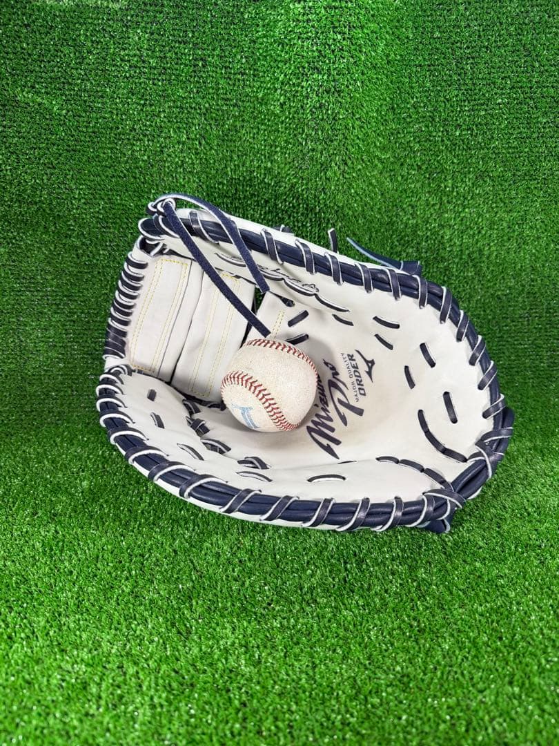 ミズノプロ 軟式オーダー ファーストミット ダイバーシティブルー 左
