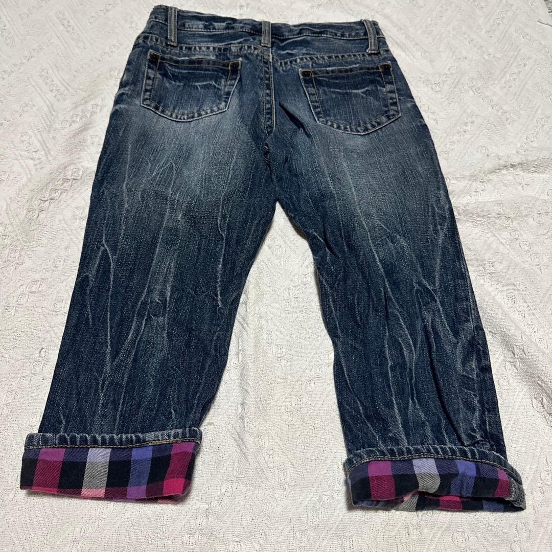 y2k ギャル 平成 平成ギャル デニム ダメージ ジーンズ 160cm - メルカリ