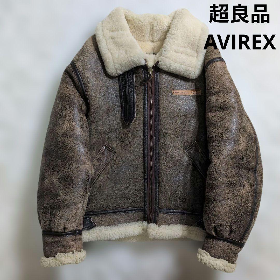 超良品 AVIREX B-3　38　リアルムートン ボア　胸タグ　L〜XL 超良品 AVIREX B-3 38 リアルムートン ボア 胸タグ L〜XL - メルカリ