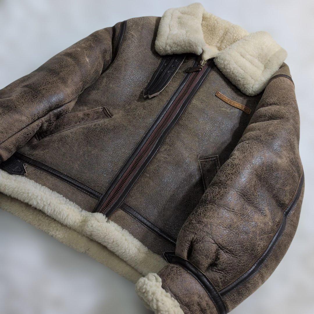 超良品 AVIREX B-3 38 リアルムートン ボア 胸タグ L〜XL - メルカリ