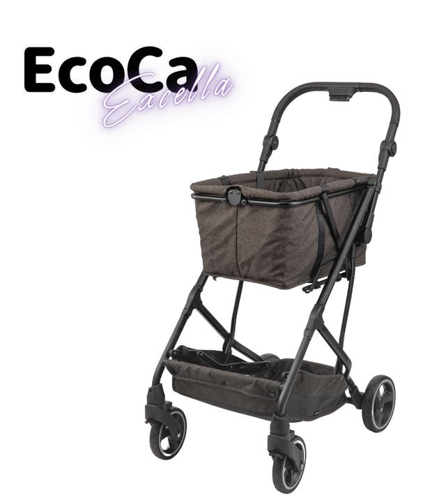 おしゃれ度＆積載量UP！ワンタッチ折りたたみマイカート『EcoCa