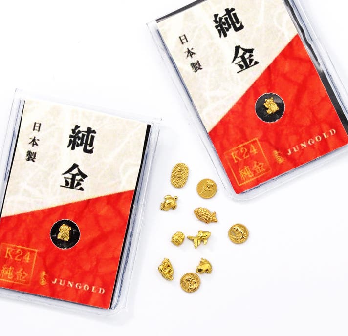 純金の極小お守り】本物の金で作った黄金の極小アート。純金をもっと