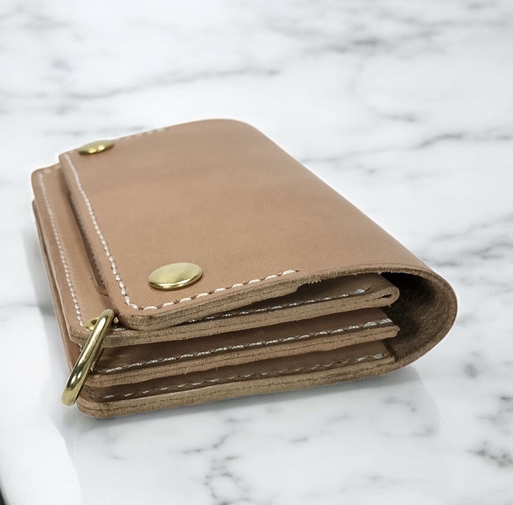 受注製作品 お札を折らないミドルトラッカーウォレット MTW03 栃木