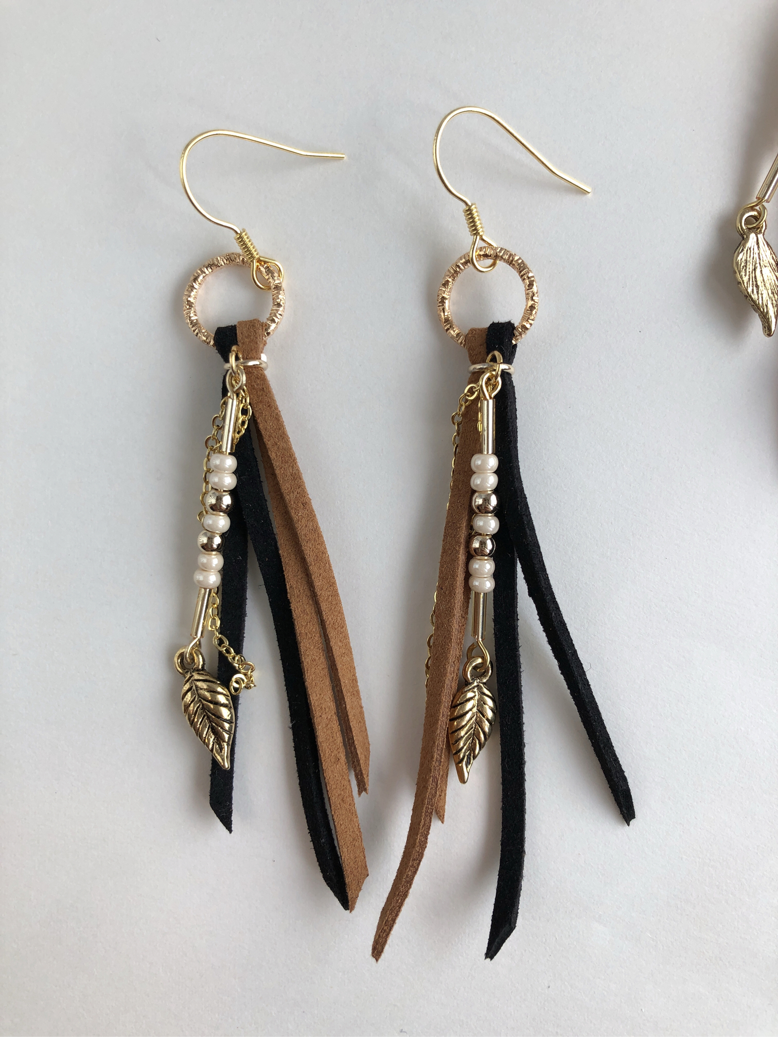 レザータッセルピアス - handmade joie☆ | minne byGMOペパボ 国内