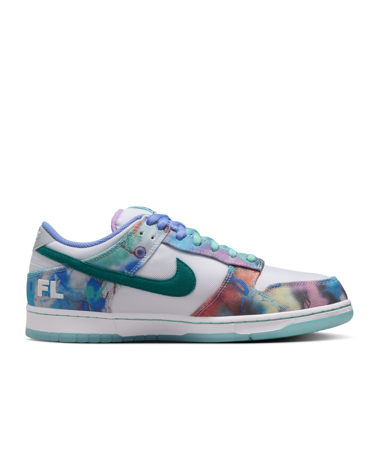 Nike SB Dunk Low x Futura Laboratories 'White and Geode Teal