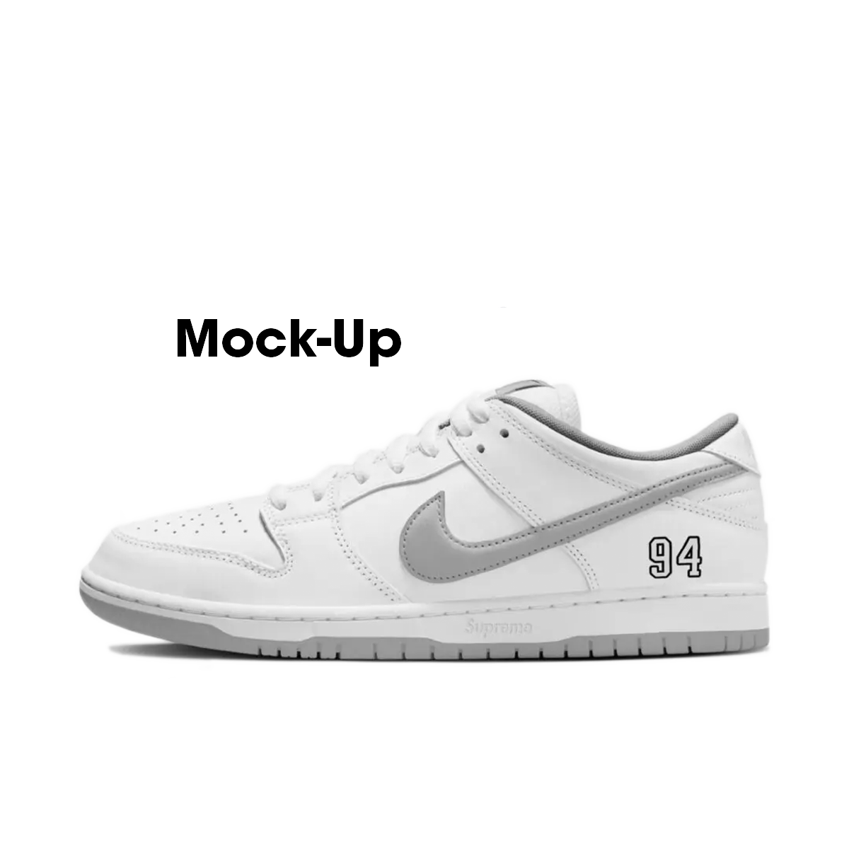 Supreme x Nike SB Dunk Low Pro 'White' - 2025 | HQ8487-100
