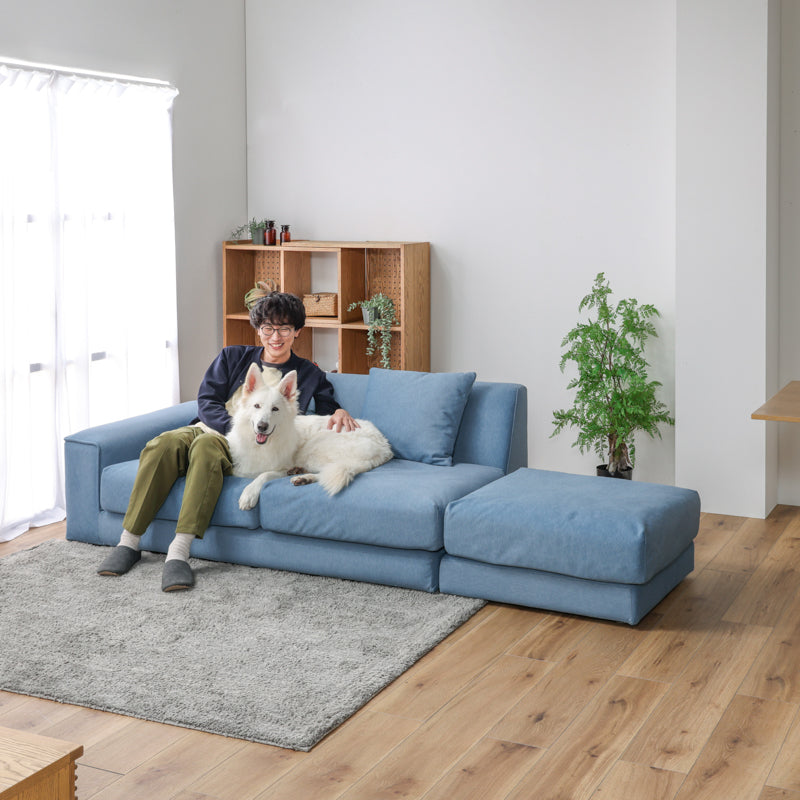 トビ― 右肘2.5人掛け オットマンセット