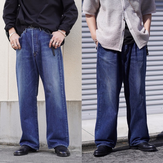 Graphpaper（グラフペーパー）デニムシリーズ シルエット別でのサイズ