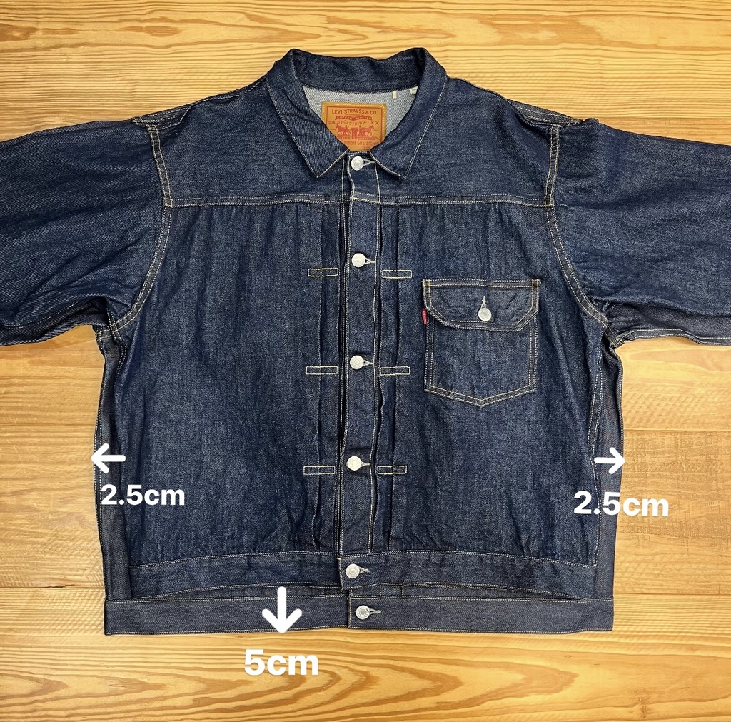 LEVI'S VINTAGE CLOTHING】デニムジャケットの徹底サイズ比較