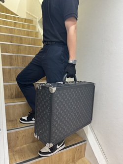 ルイヴィトン トランク モノグラム・エクリプス アルゼール55 LOUIS