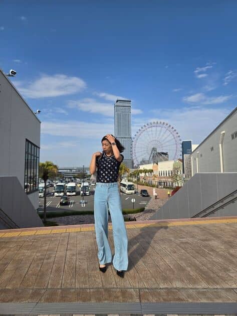 Eco Braided Super High-Rise Wide Leg Jeans デニムパンツ ジーンズ