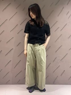 6(ROKU)＞コットン チノ ワイド パンツ