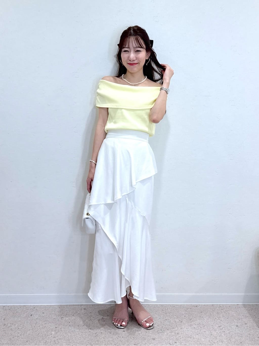 美シルエット】アシメラッフルスカート | La boutique BonBon(ラブ