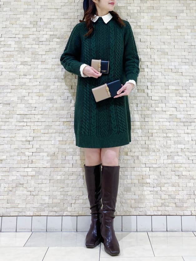 バイカラーフロントベルト 長財布(FREE ブラック): Samantha Thavasa