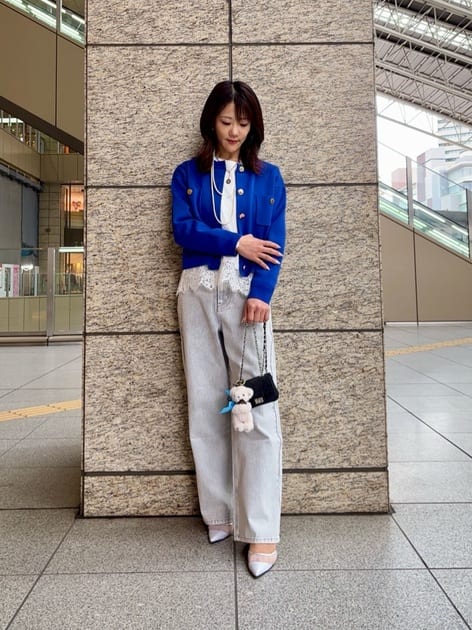 スタッフコーディネート】〈美香さんコラボ〉カーデ×ペプラムワンピSET