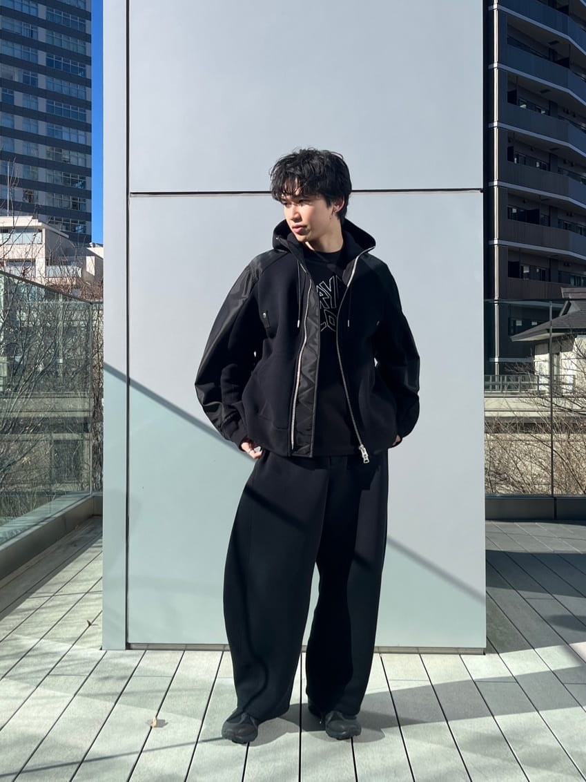 SACAI＜サカイ＞ コンビネーション スウェットパーカー（メンズ