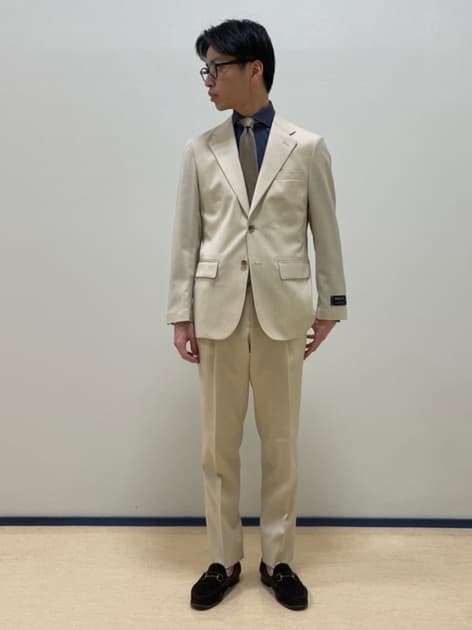 REDA】ヘリンボーン柄スーツ ベージュ | P.S.FA公式通販