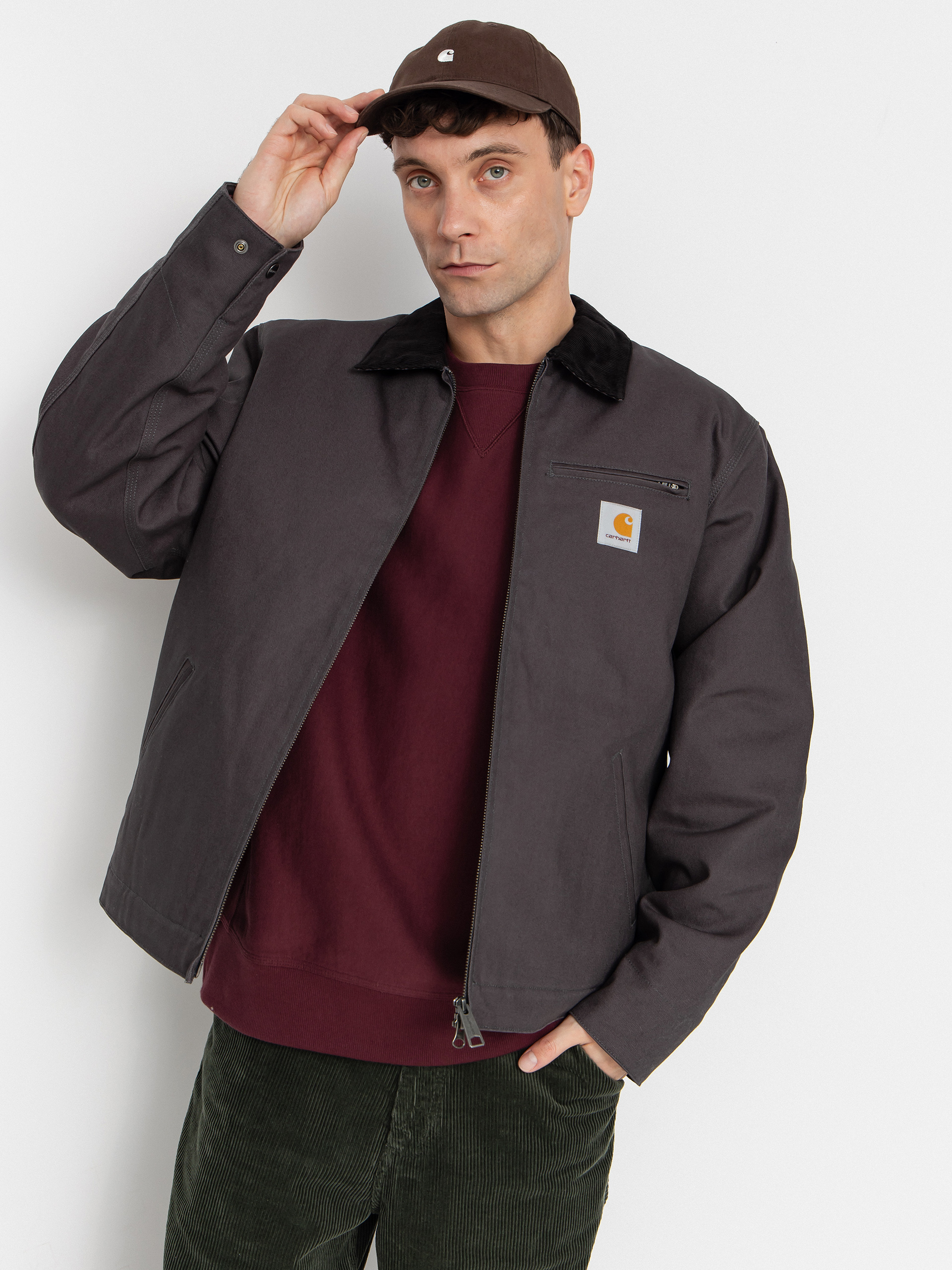 Carhartt WIP Jacket Detroit - grey (graphite/black/rigid)