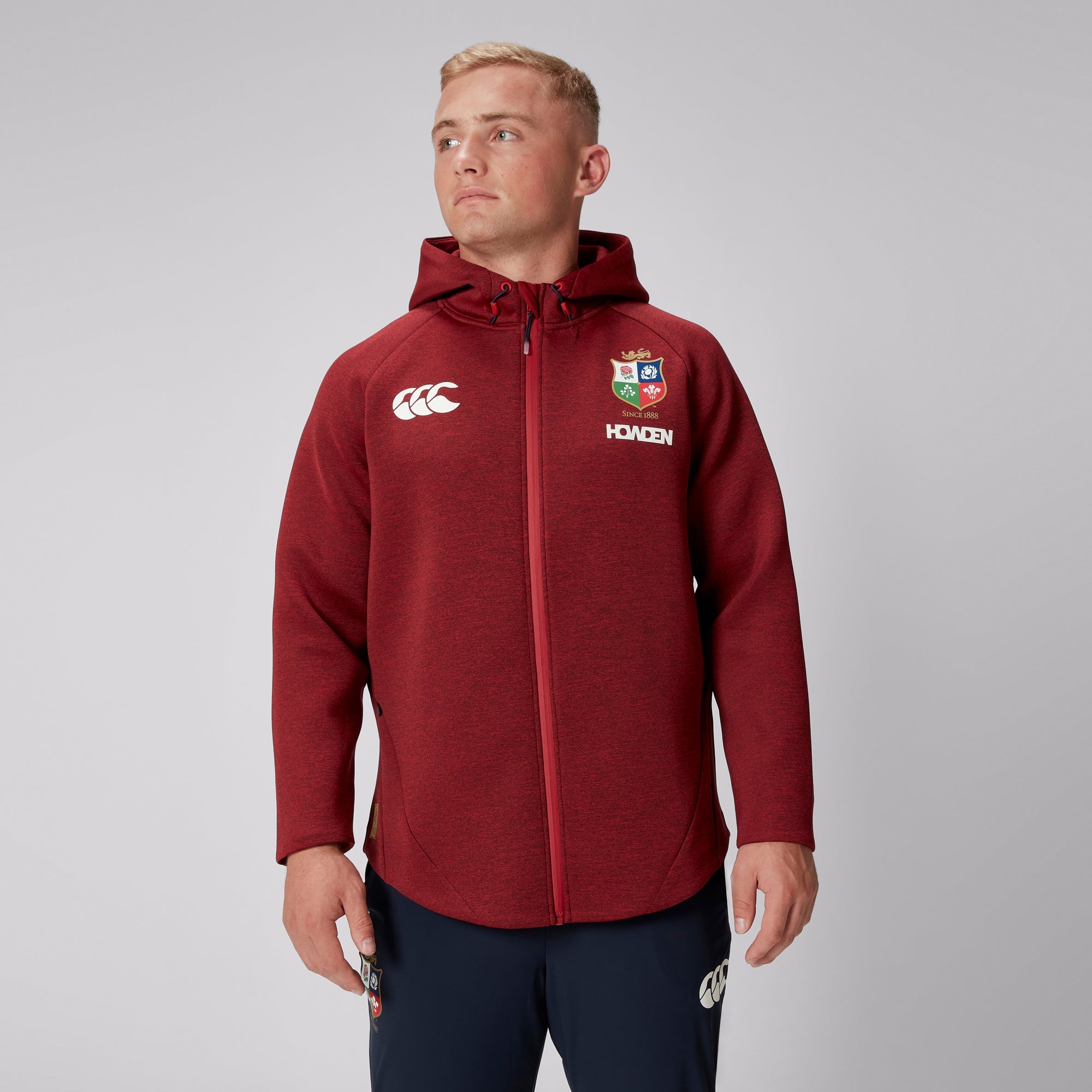 Mens British & Irish Lions Everest Hoody Red | Canterbury