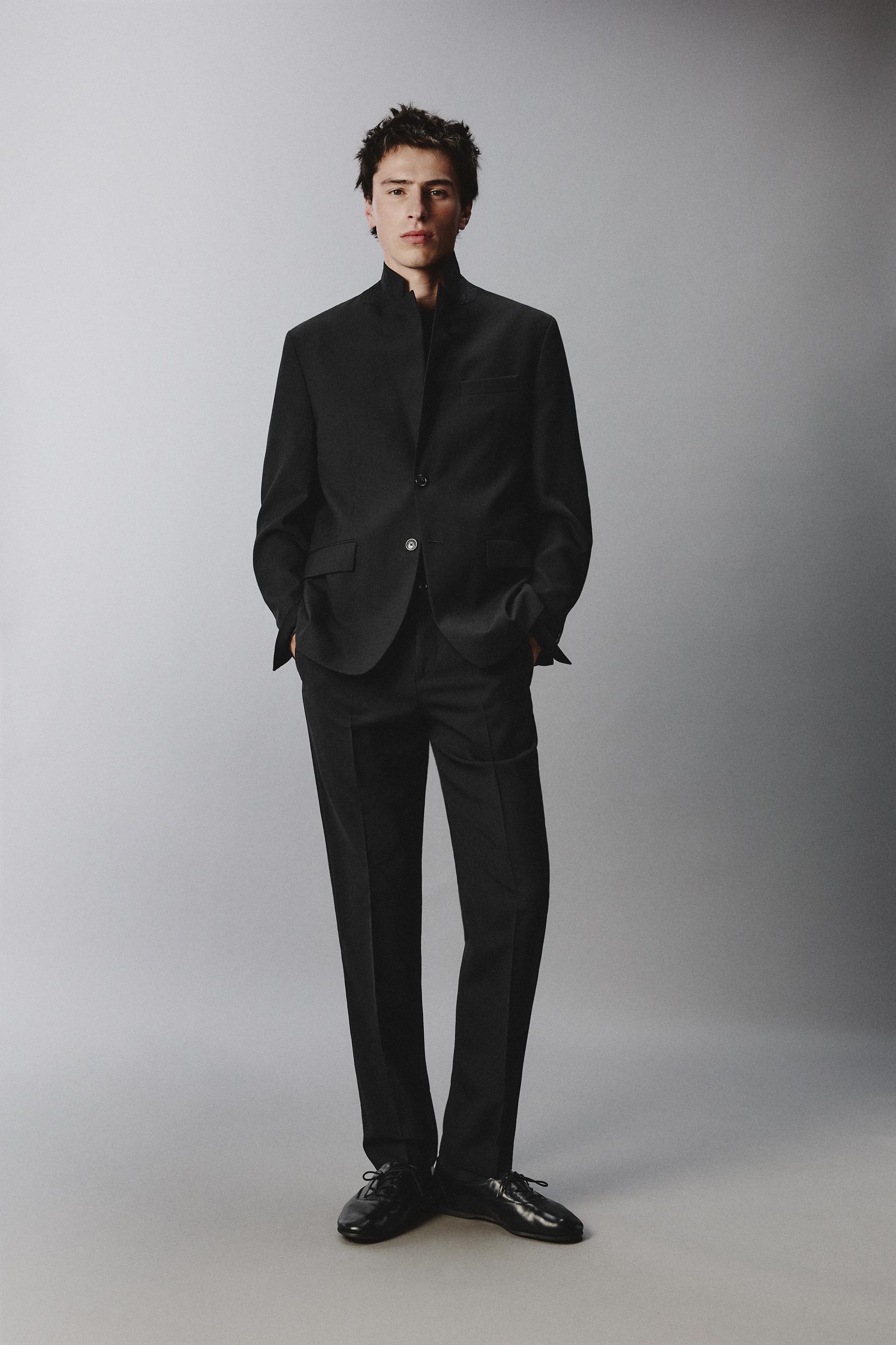 ウールスーツブレザー - ブラック | ZARA Japan / 日本