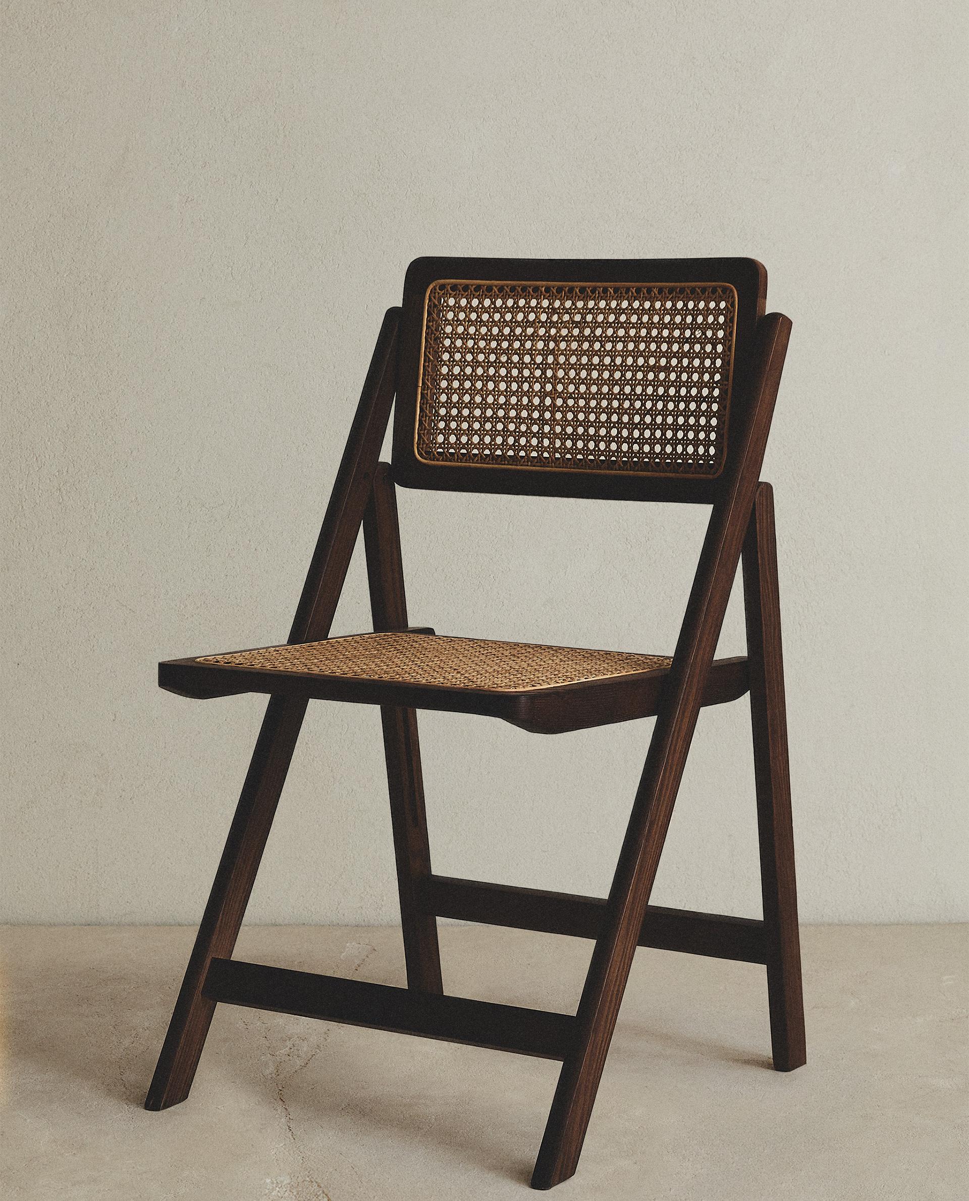 RATTAN AND WOOD FOLDING CHAIR | Zara Home Estonia