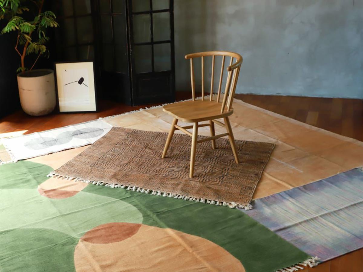 a.depeche MANERE cotton rug grass / アデペシュ マニエール コットン