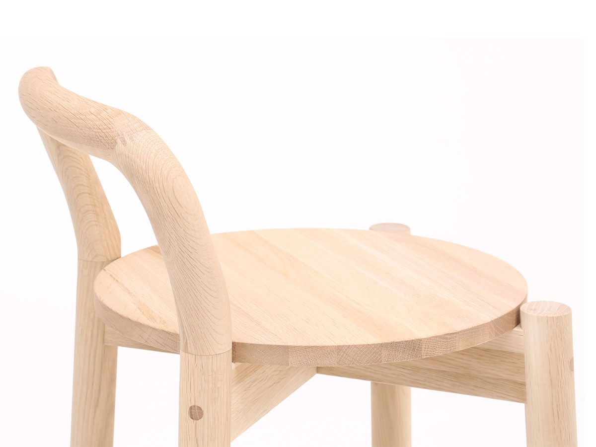 KARIMOKU NEW STANDARD CASTOR BARSTOOL with BACKREST / カリモク