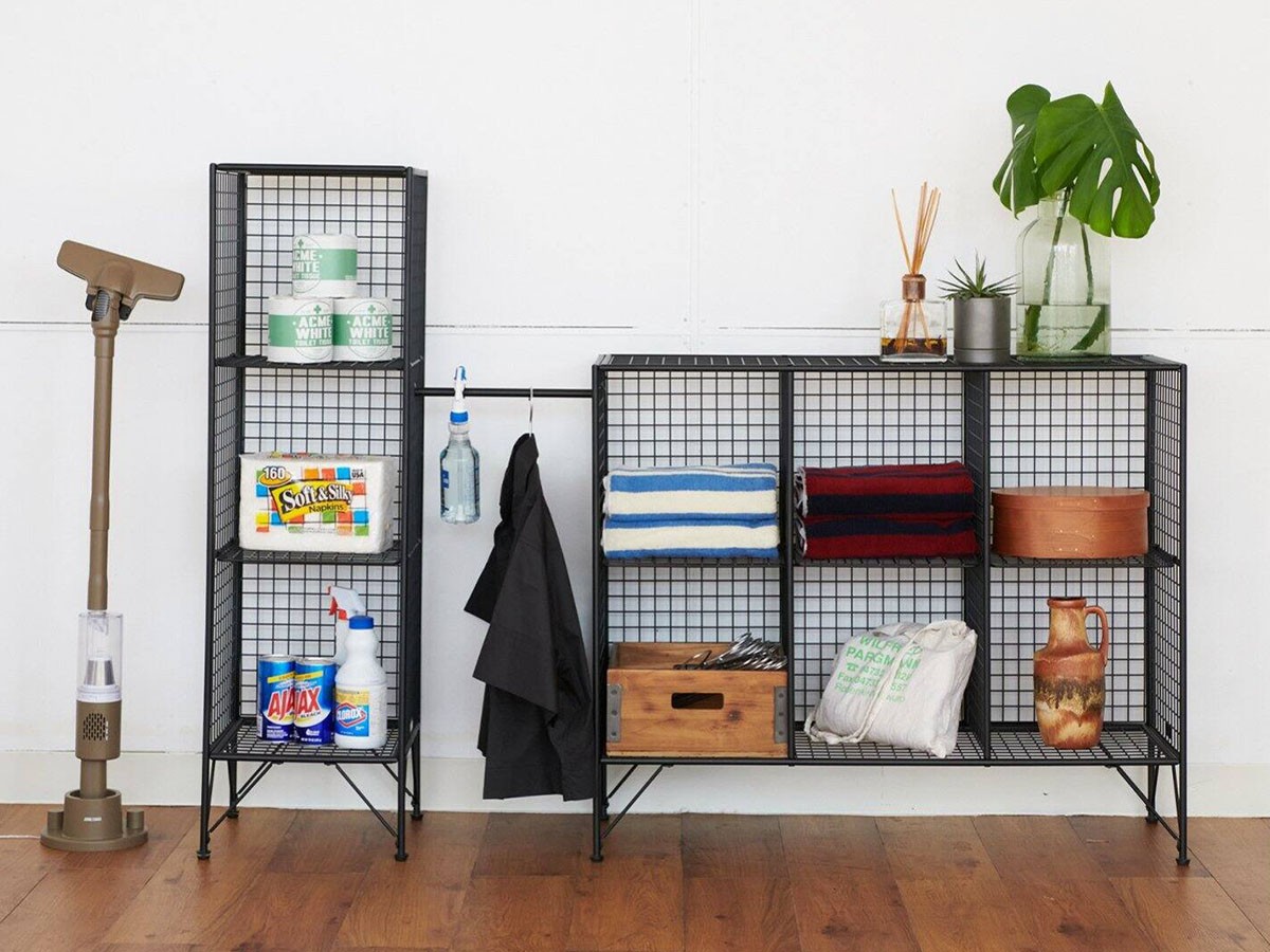 JOURNAL STANDARD FURNITURE PAXTON MESH RACK 6 GRID WIDE