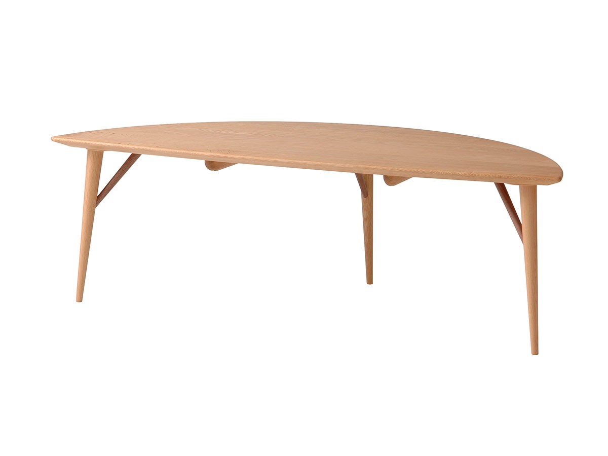 日進木工 WHITE WOOD Leaf Living Table / にっしんもっこう ホワイト