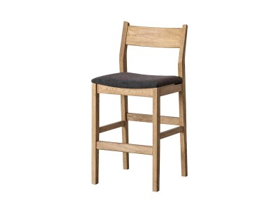 クラッシュゲート カウンターチェア ブラウン 合成皮革 クラッシュ