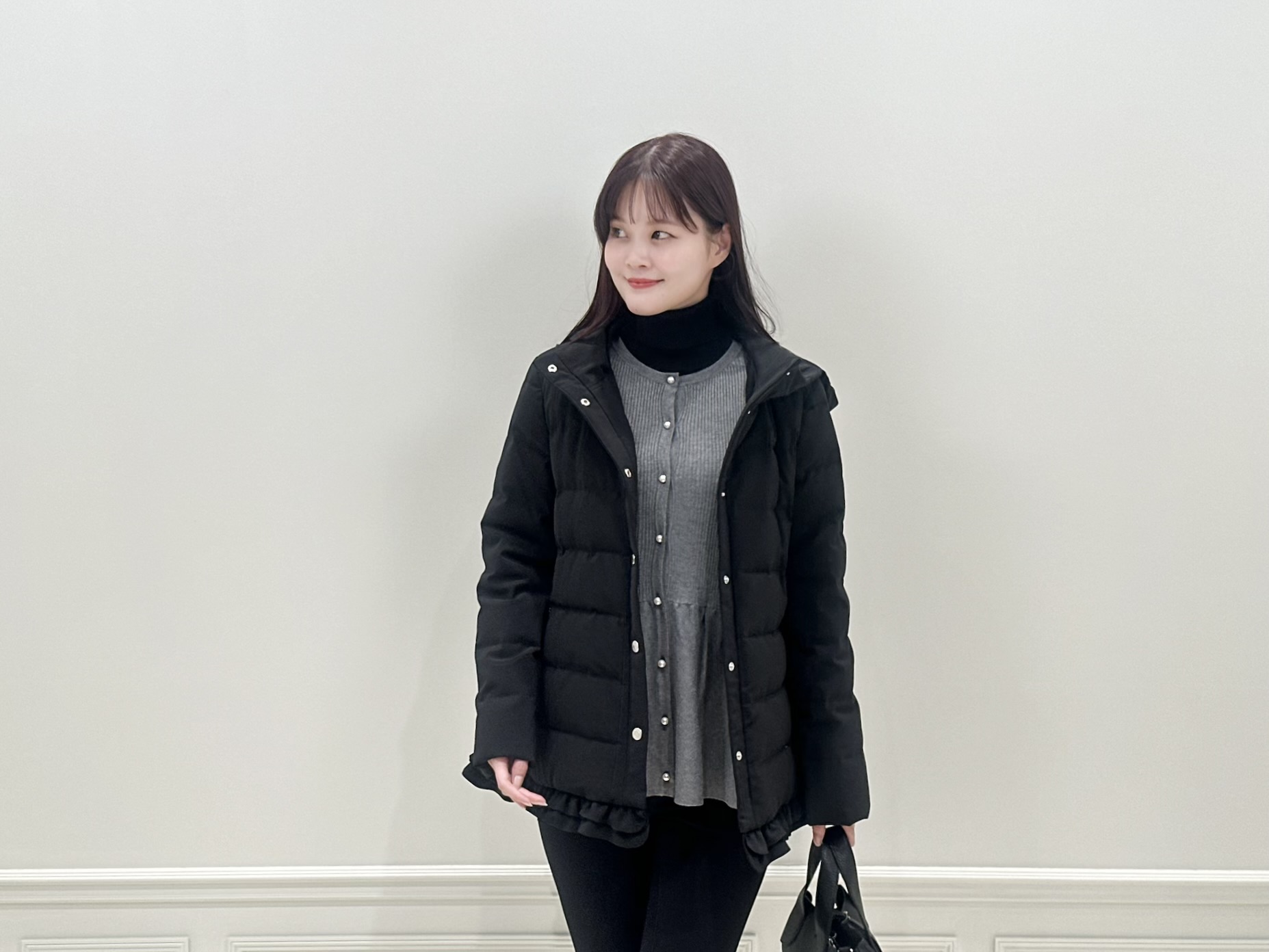 SALE】50％OFF！防寒もエレガンスも叶える♡華やかフリルダウンコート