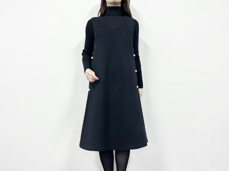 新作入荷情報〈ラムリバーパールボタンジャンパースカート〉 | m-i-d