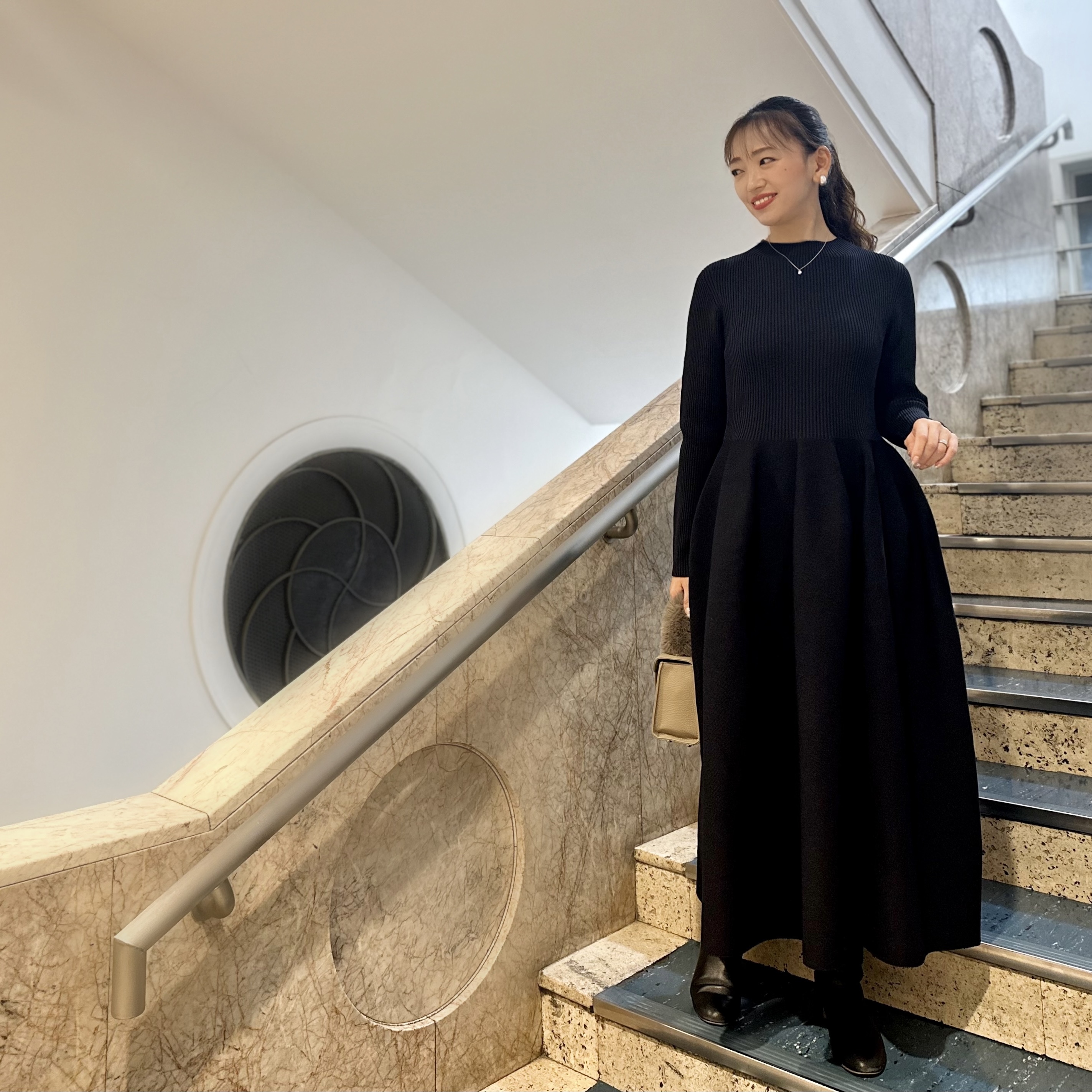 リブ切替ニットワンピース”が先行入荷しました！＠伊勢丹新宿店