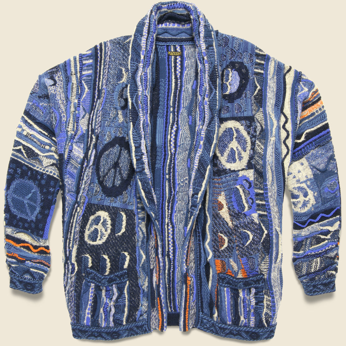 7G BORO Gaudy Knit Cardigan - Navy