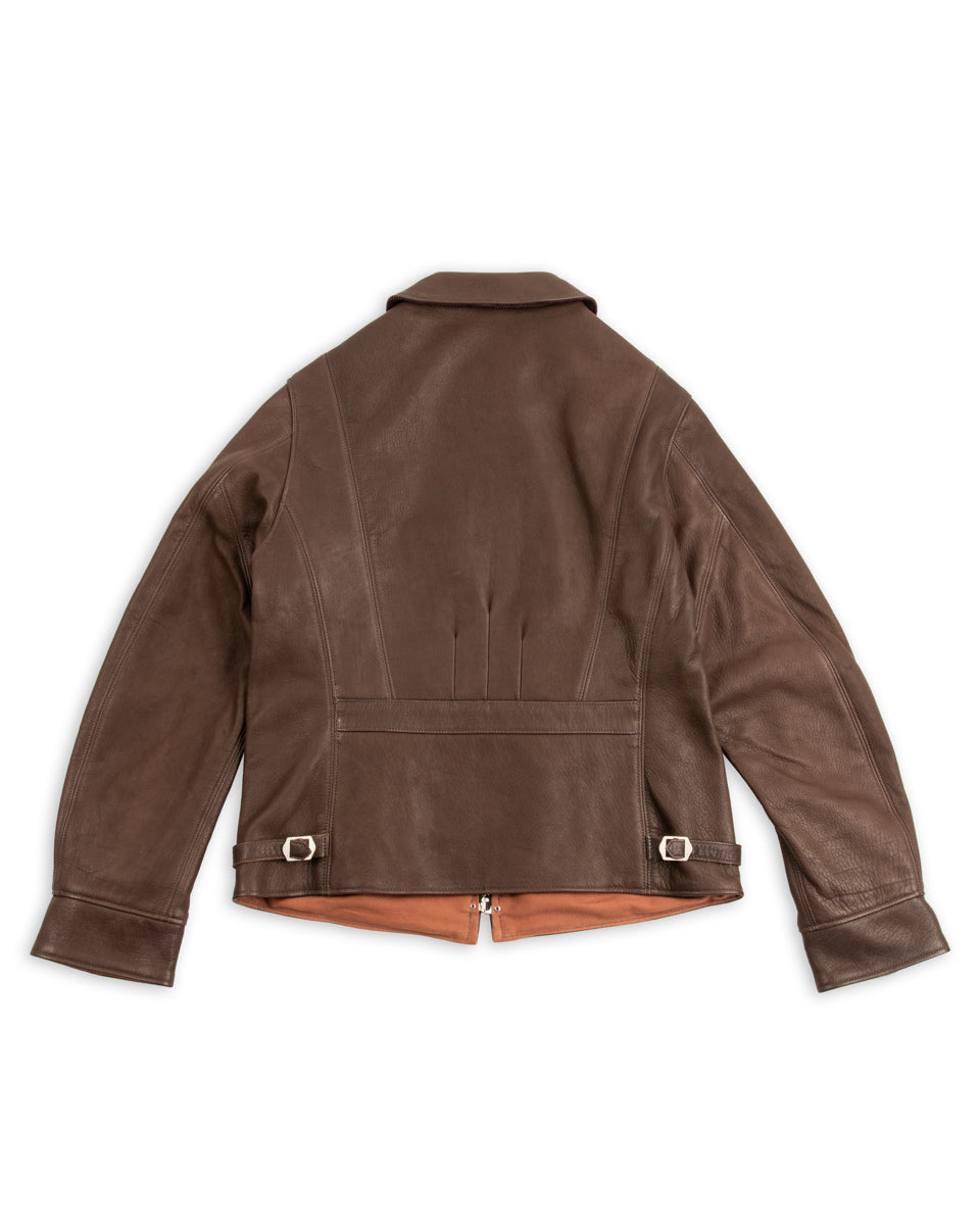 The Real McCoy's Freeman 30s Sports Jacket (Deerskin) - Brown