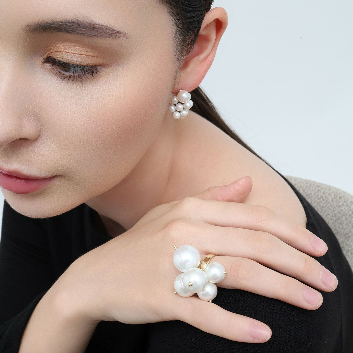 シェルパールボリュームピアス | STELLAR HOLLYWOOD-ステラハリウッド