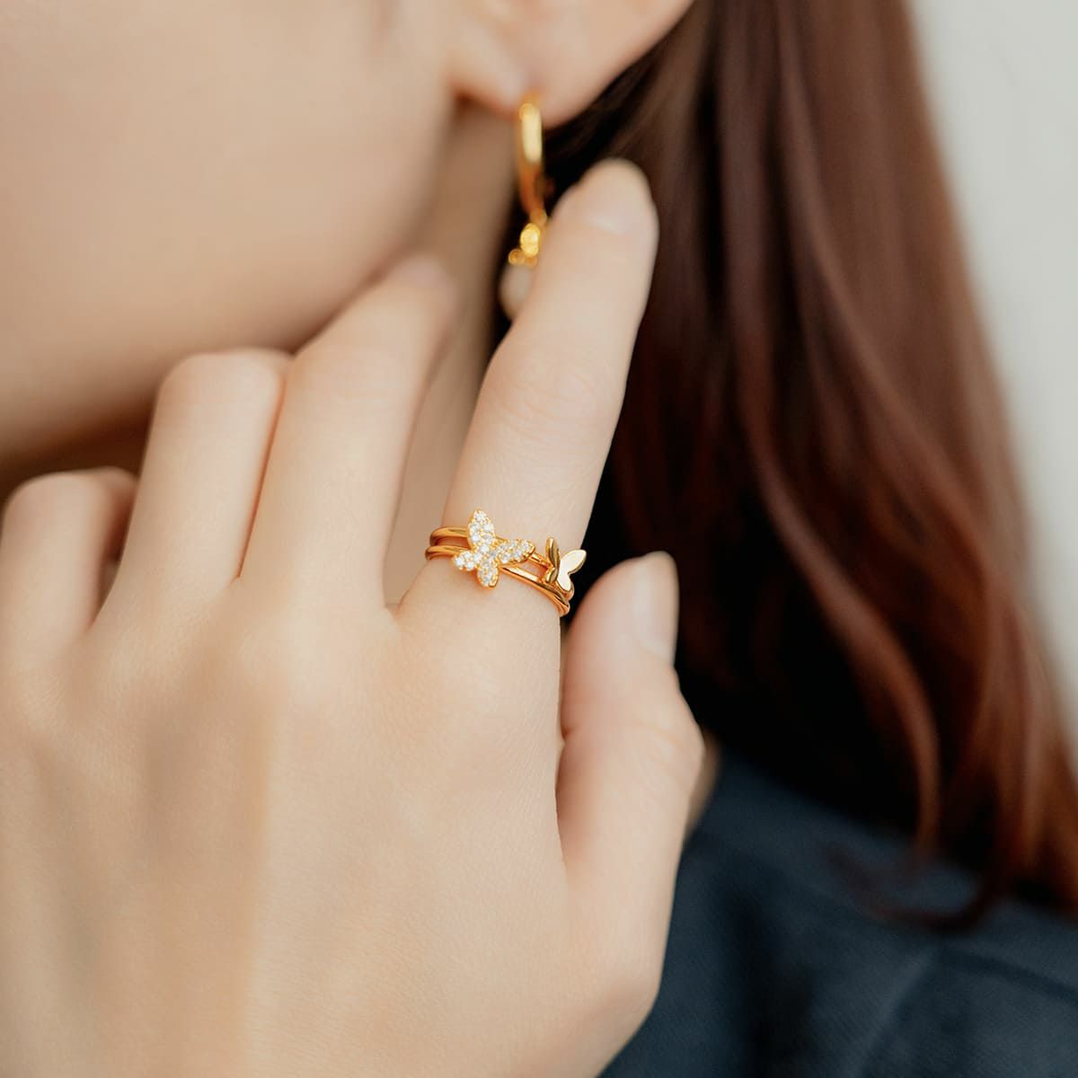 ツインバタフライセットリング | STELLAR HOLLYWOOD-ステラハリウッド