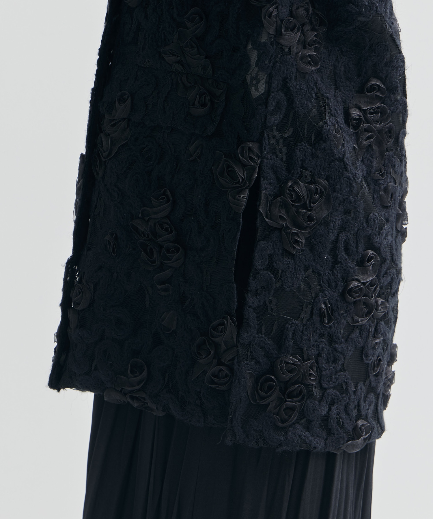 FLOWER MIX LACE SHEER JACKET(FREE BLACK): AMERI: WOMENS｜ STUDIOUS