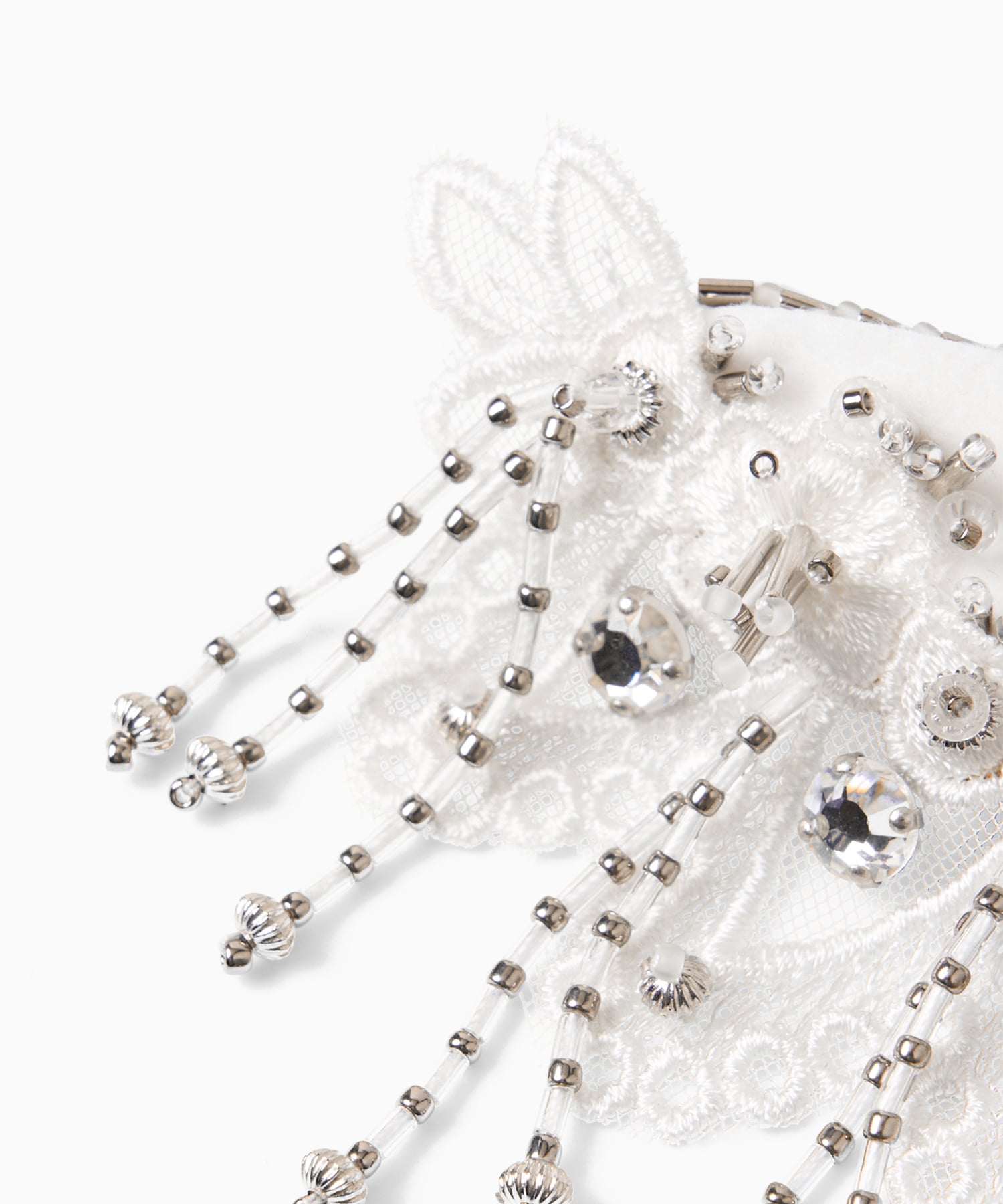 Snow bijou barrette left(FREE WHITE): tanakadaisuke: WOMENS