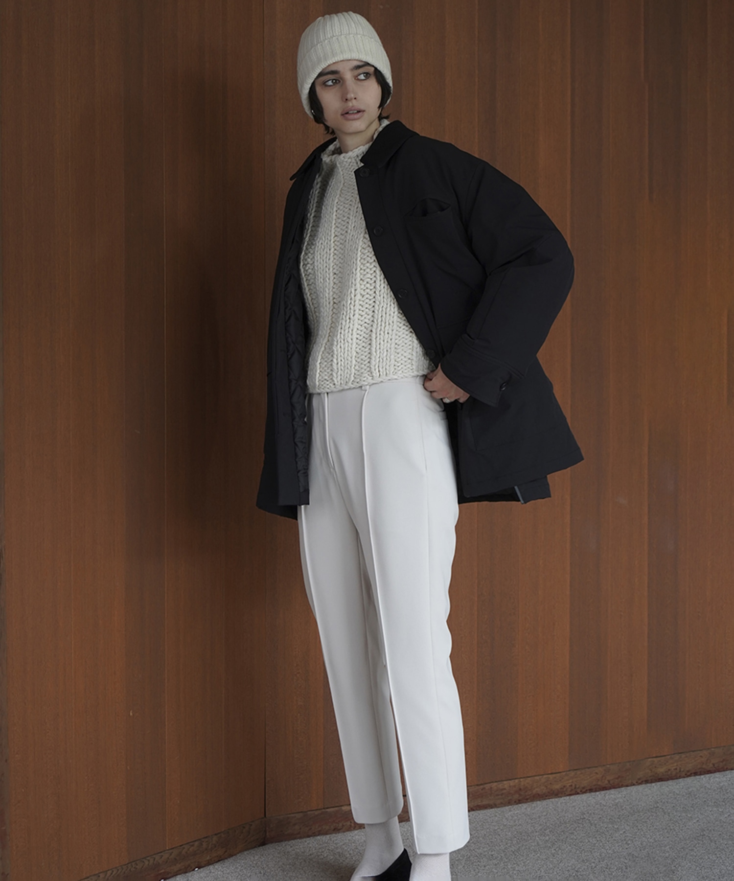 OVER QUILTING HUNTING JACKET(1 BLACK): CLANE: WOMENS｜ STUDIOUS