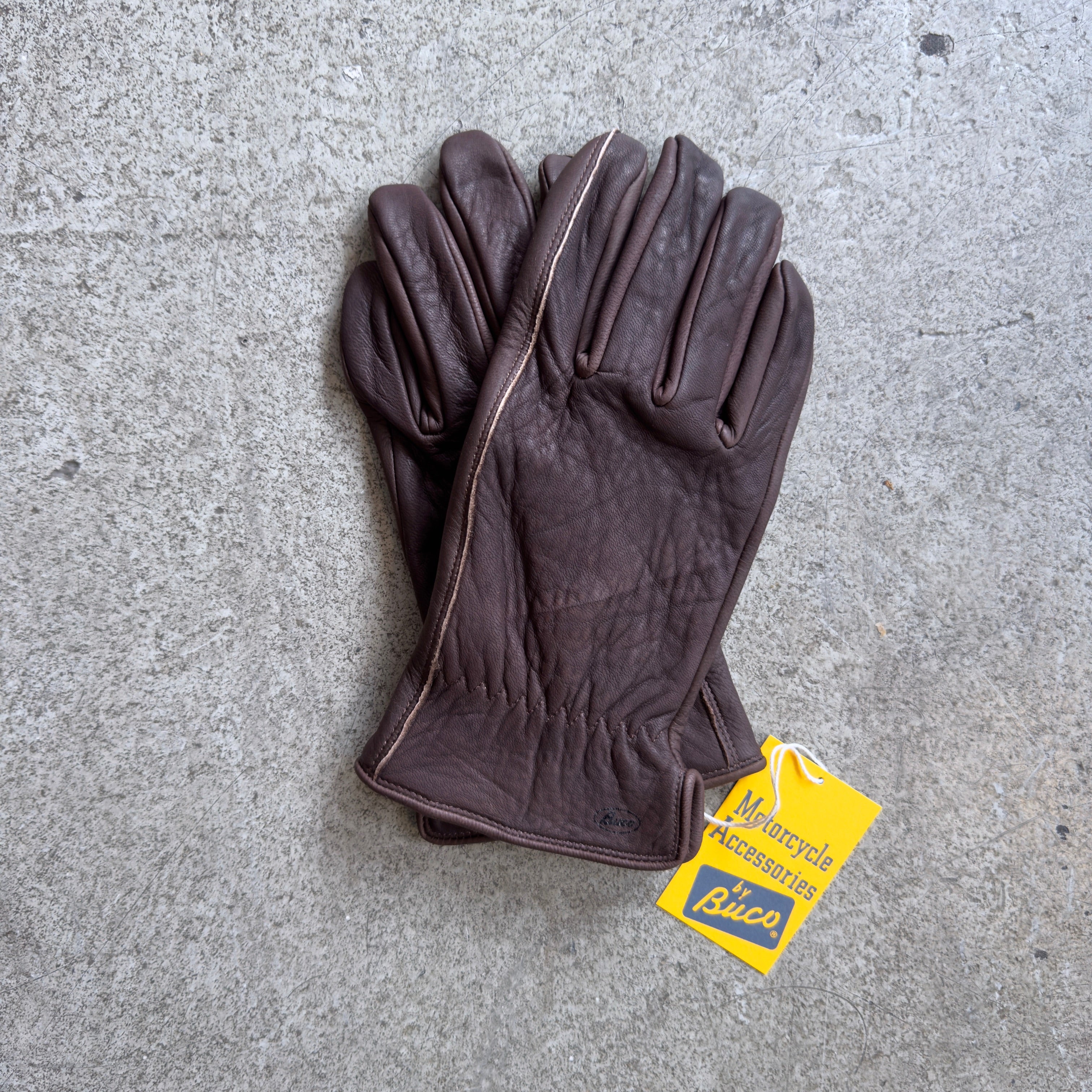 the real mccoy's | buco motorcycle glove - deerskin brown – stuf|f