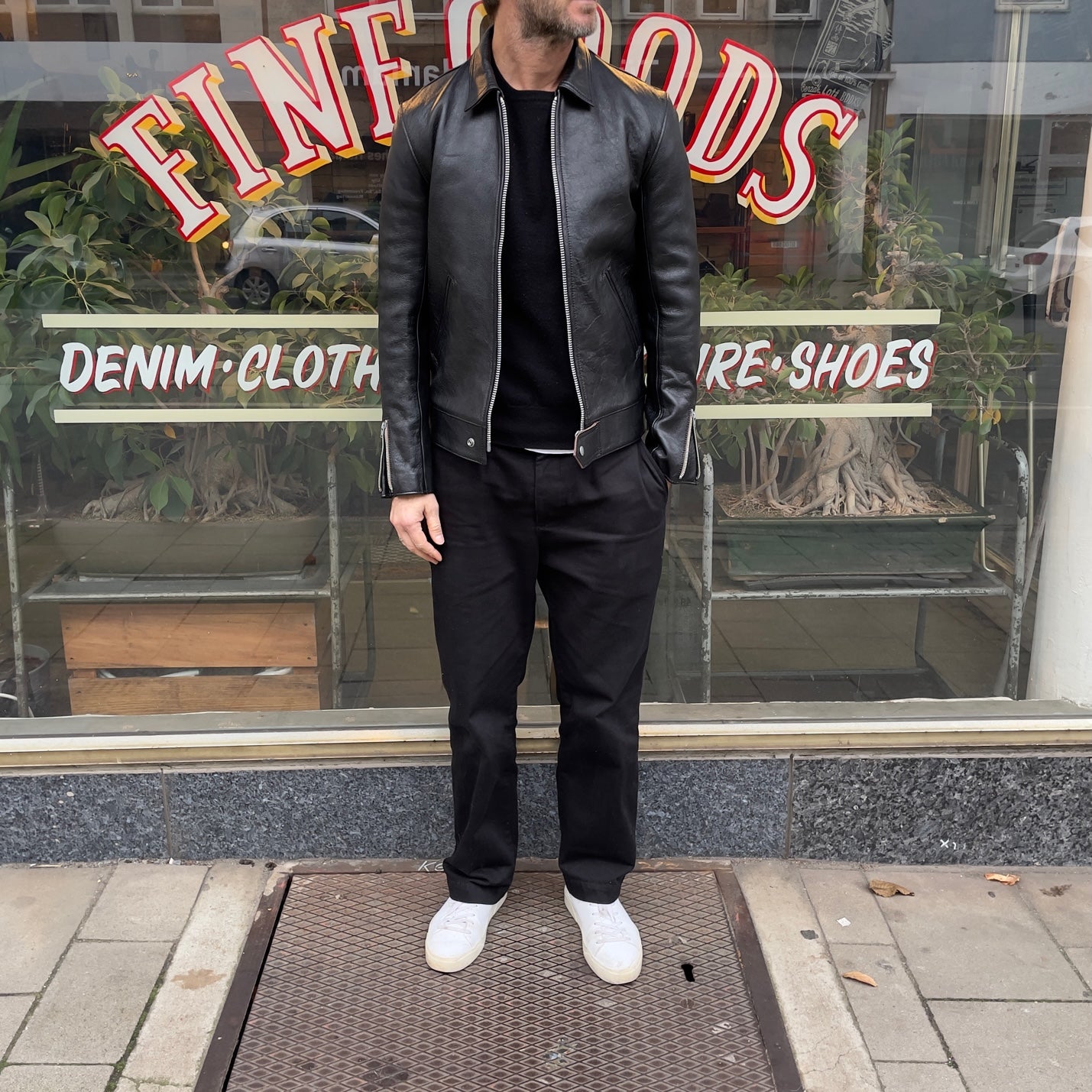 addict clothes | ad-01 center-zip jacket (sheep) black – stuf|f