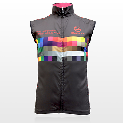 PRO パフォーマンスウインドベスト ▻ オリジナルサイクルウェアの