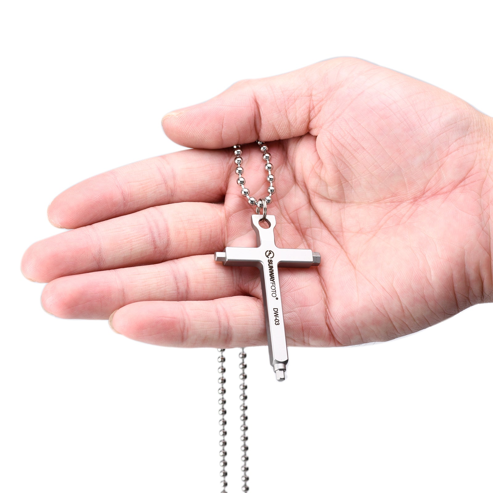 DW-03 Hex Key Wrenches Stainless 2.5/3/4mm Steel Cross necklace