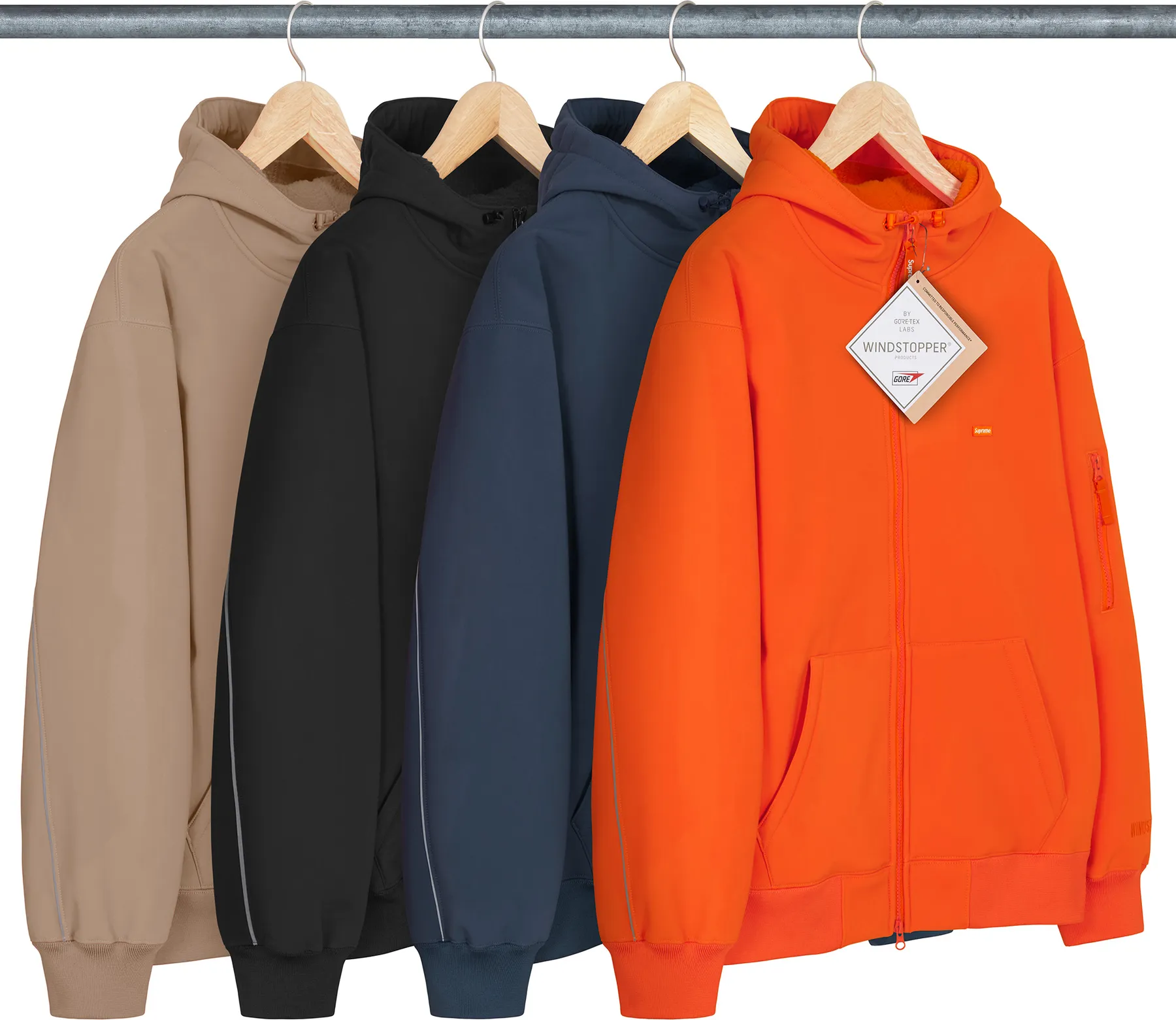 WINDSTOPPER® Zip Up Hooded Sweatshirt | Supreme 24fw