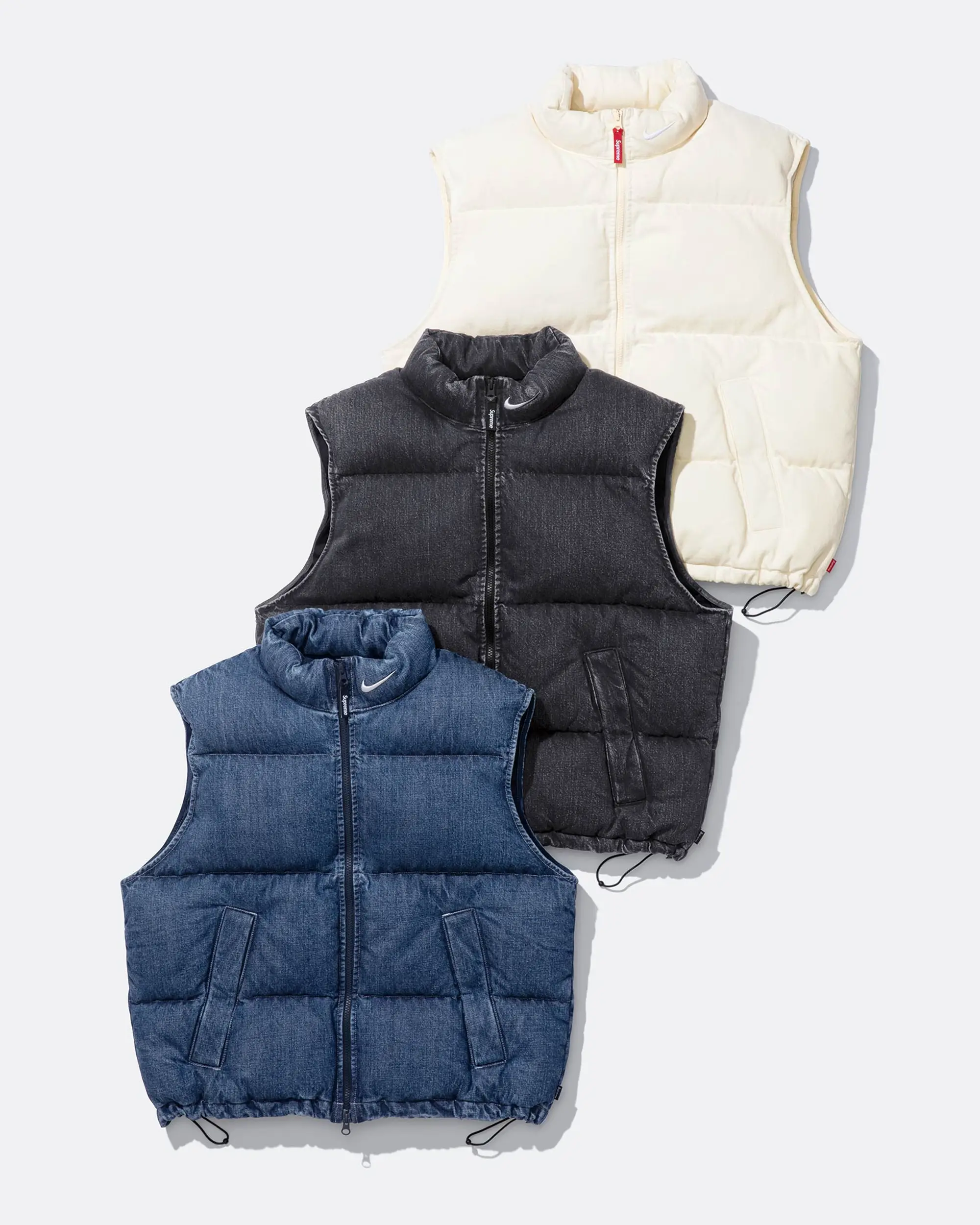 Supreme®/Nike® Denim Puffer Vest | Supreme 24ss