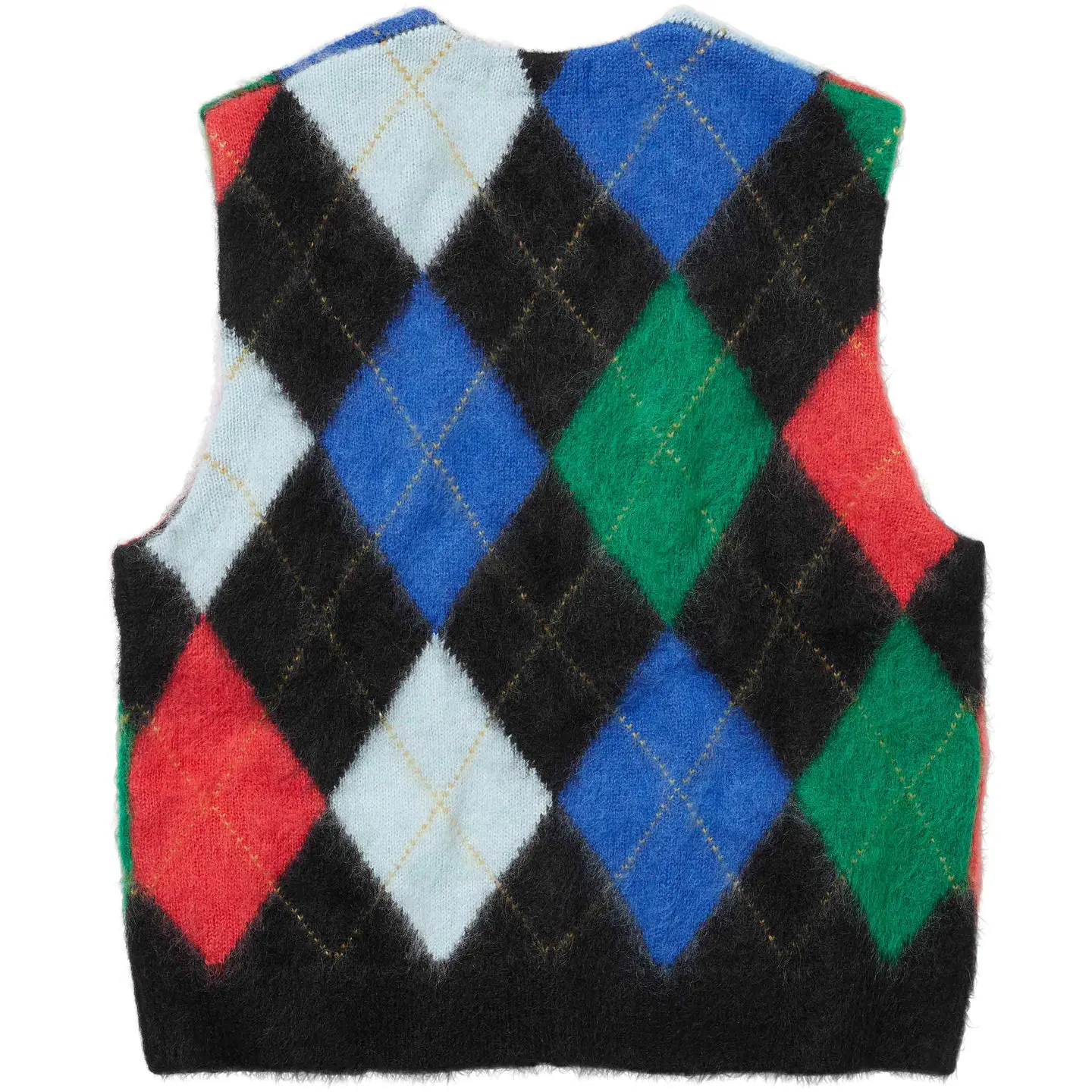 Brushed Argyle Zip Up Vest | Supreme 24ss