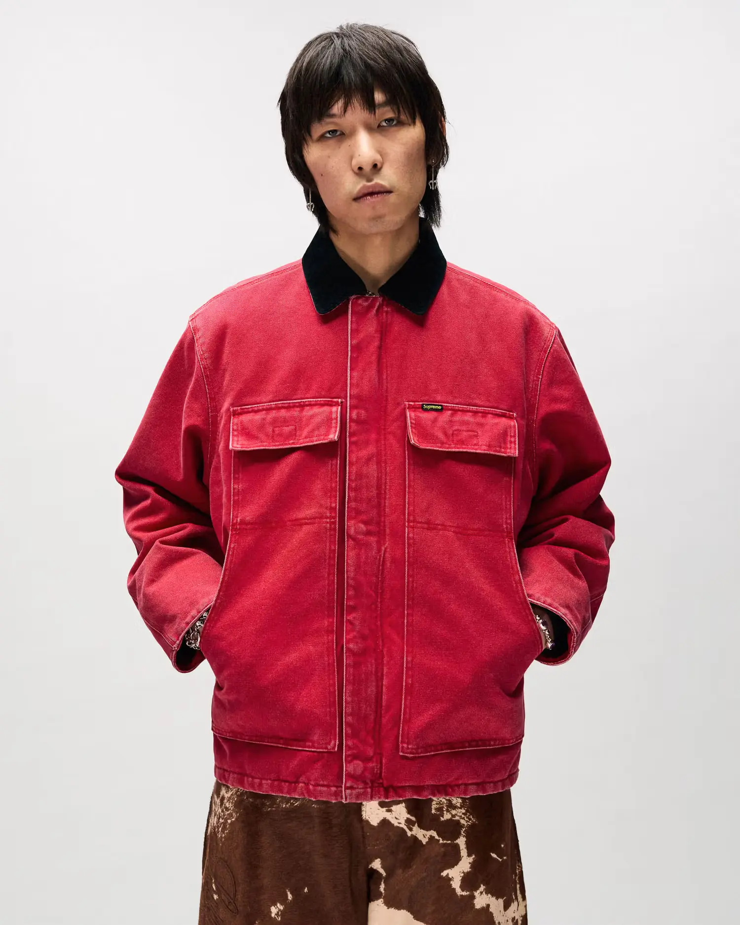 Old English Canvas Work Jacket | Supreme 25ss