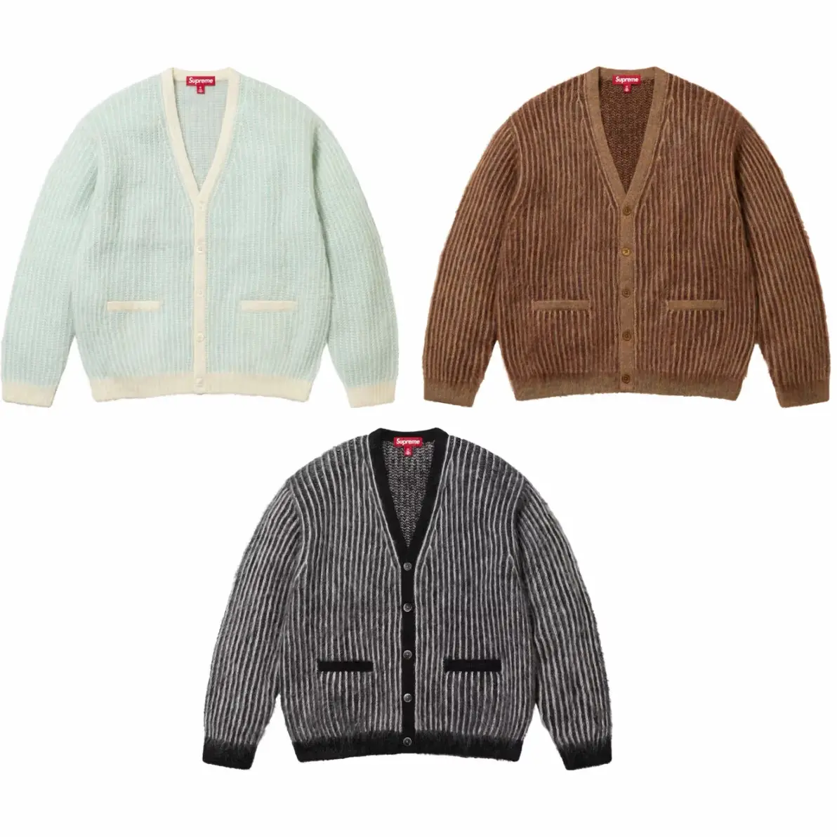 2-Tone Mohair Cardigan | Supreme 25ss